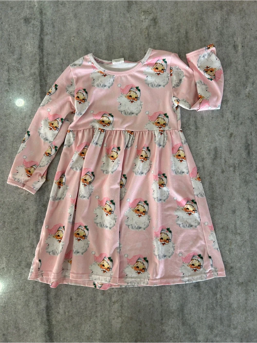Pink Santa Dress Size 4